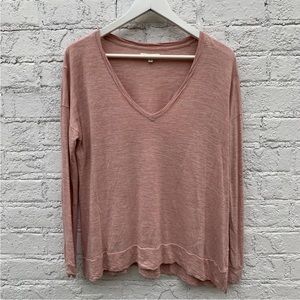 Madewell soft and flowy pink top sz XS